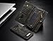 KONKY Magnetic Wallet Case Suit for Samsung Galaxy S8 Black