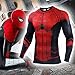 Spider-Man Far from Home Men's Compression Shirt 3D Print T-Shirt (Medium, Red)