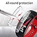 Gear Fit2 Pro Screen Protector Case,JZK Soft TPU Plated Case All-Around Protector Screen Cover Bumper Compatible Gear Fit2 Pro Smart Watch Accessories(Clear)