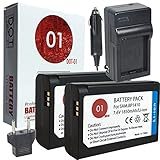 2x DOT-01 Brand 1850 mAh Replacement Samsung BP-1410 Batteries and Charger for Samsung NX30, WB2200F Digital Camera and Samsung BP1410