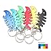 Swatom Fish bone style Aluminum Alloy bottle opener keychain, Creative Gifts, 6 Piece