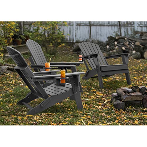 FUNBERRY Plastic Adirondack Chairs,Folding Adirondack Chairs,Adjustable