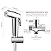 ABEDOE Bidet Sprayer, Set B, Silver