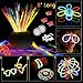 Glow Sticks Bulk Necklaces Headband Party Colored Glow In The Dark Party Supplies Toys Necklaces For Kids Bracelet Bulk Supply Lights Glowing Bracelets Glow Sticks Multicolor (Total 100 Pcs 7 Colors)