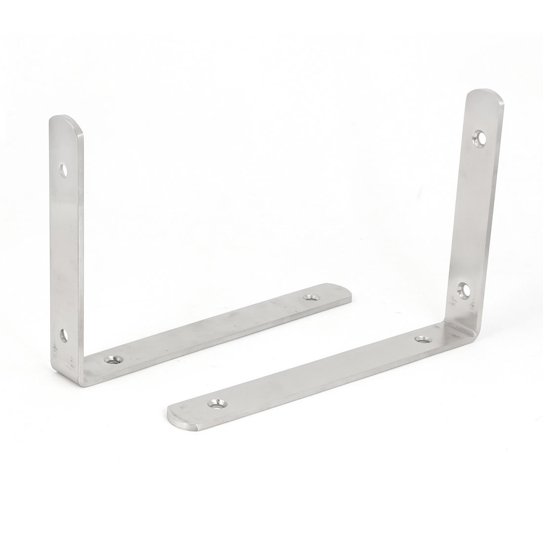 uxcell a16061400ux0208 Angle Bracket 200Mm x 140Mm Stainless Steel L Shaped Wall Mounted Angle Bracket Brace 2Pcs