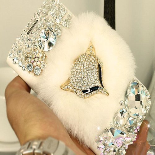 Galaxy S5 Case - EVTECH 3D Handmade Bling Crystal Luxury Shiny Sparkling Wallet Leather With Card Holder for Samsung Galaxy S5 I9600