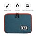 Electronics Organizer, Jelly Comb Electronic Accessories Cable Organizer Bag Waterproof Travel Cable Storage Bag for Charging Cable, Cellphone, Mini Tablet (Up to 7.9'') and More (Orange and Blue)