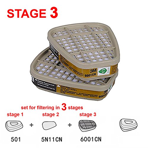 Supplied Air Respirator N95 Respiratory Mask 3m 6001 Organic Vapor Cartridge Tanks Carbon Paint Supply Respirator Pads 3m 5n11 Prefilter 3m 501 Filter Retainer Kit Replacement Spare Parts Gas Masks
