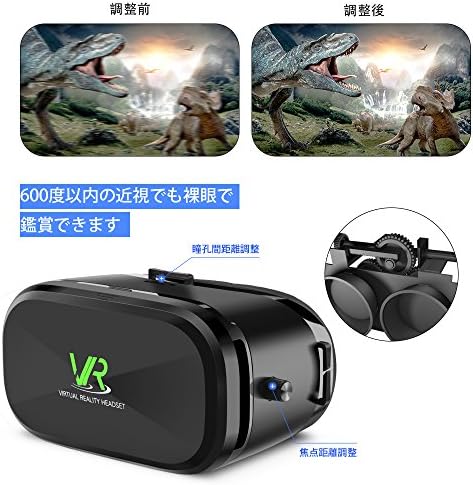 Amazon Samonic 3d Vrゴーグル イヤホン Bluetoothコントローラ 日本語説明書付属 ブラック Samonic Vrゴーグル