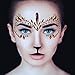 Face Jewelry Stickers, Kapmore 6 PCS Mermaid Face Jewelry Fashionable Removable Rhinestone Tattoo Face Gem Jewel Sticker for Valentine's Day Costume Party (Style 1)