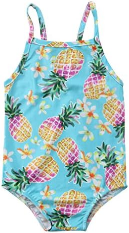 Specialcal Toddler Little Kid Girls Swimsuit Pineapple Print Bathing Suits Swimwear Beachwear Bikini Sets