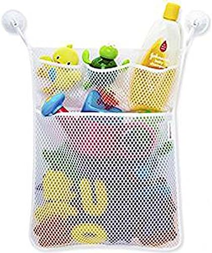 Fantasie Dream Bath Toy Organizer Mesh Net Toy Storage Bag For Baby Boys Girls With Two Suction Cups, Multiple Pockets