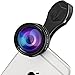 Maxful Phone Camera Lens 5 in 1 Kit, 198° Fisheye Lens, 0.63X Wide Angle Lens, 15X Macro Lens,2X Telephoto Lens High Definition,CPL,Clip-on Smart Cell Phone Lenses Compatible with iPhone, Android