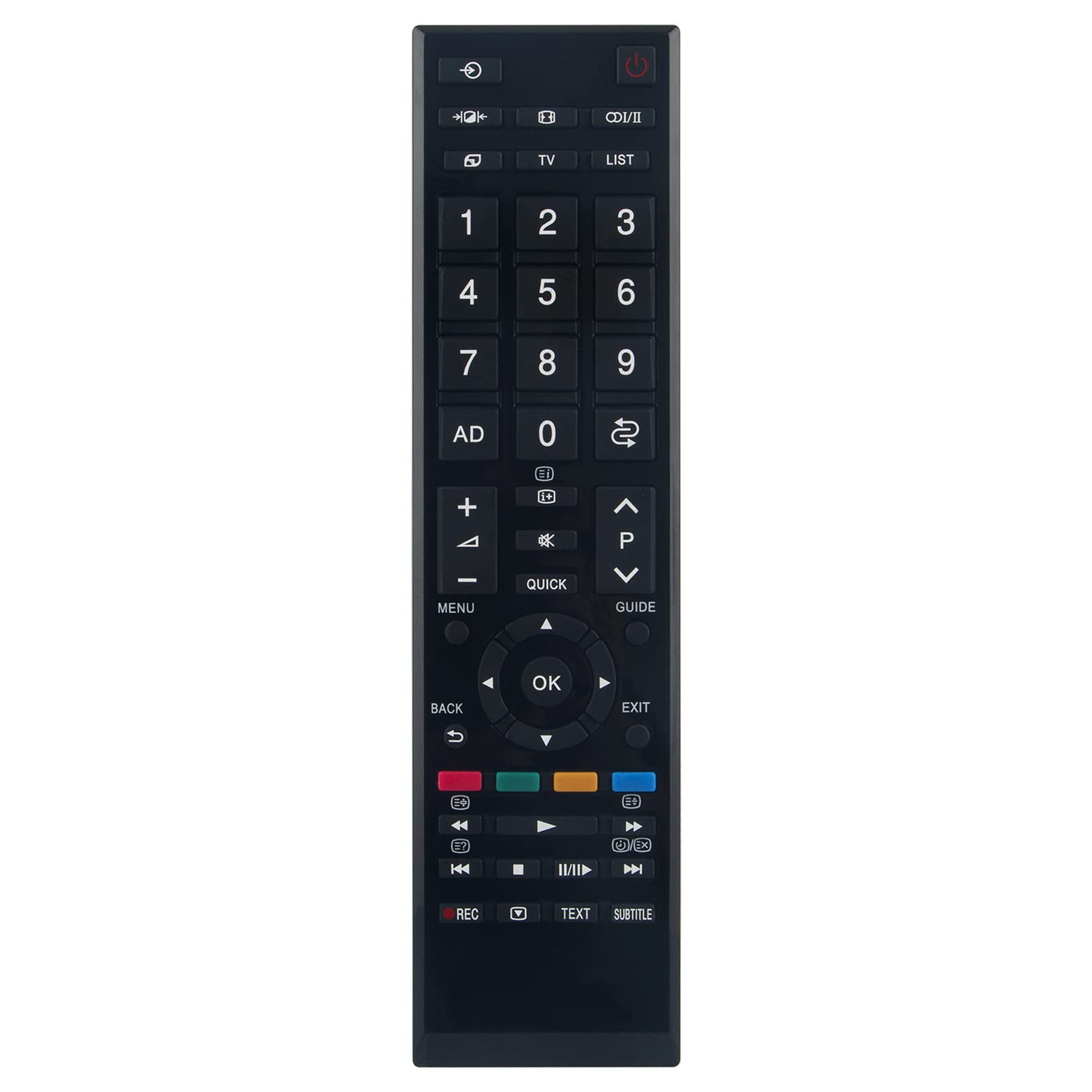 ALLIMITY CT 90420 Remote Control Replace fit for Toshiba LED Smart TV CT-90420 32RL938 32RL933G 32RL938F 32RL938G 32RL939G 32SL970G 40RL933 40RL938 40RL938F 40RL958B 40SL970G