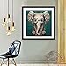 Fairylove 5D Diamond Painting by Number Kits for Adults & Kids, DIY Full Drill Diamond Embroidery Arts for Home Wall Decor (Music Elephant, 12