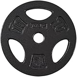 CAP Barbell Standard Grip Plate, Black