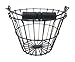 Wire Egg Basket, Round with Wood Handle, Black by EggBaskets
