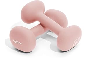YOTTOY Dumbbell Set of 2,2-15 Pound Hand Weights for Women, Non-Slip Hand Weights for Home Gym, Strength Training, and Full-Body Workouts
