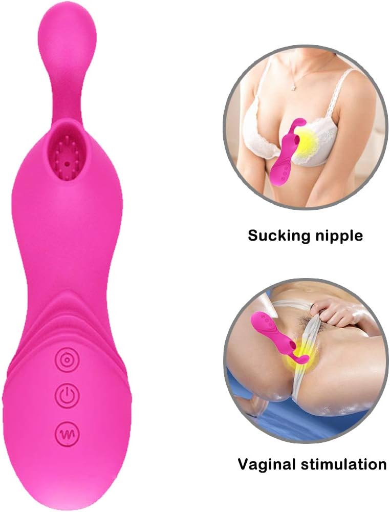 Rechargeable Clîtorial Vîbators for Women,Female Arousal Lubricant for Sëx 12 Frequency Vîbration& 12 Sùction Wand,Sùcking Víbr?Tör for Woman Nipple Sùcker