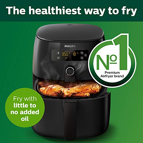 Philips Kitchen Appliances Premium Digital Airfryer with Fat Removal Technology + Recipe