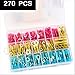 270 PC Heat Shrink Wire Connector Kit - Electrical Crimp Connectors for Automotive, Marine Use - Insulated Butt, Ring, Hook, Fork Wire Terminal Connectors - Waterproof, Quick Disconnect Wiring Set