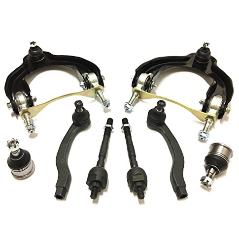 PartsW 8 Piece Suspension Kit for Acura Integra & Honda Civic, Upper Control Arms, Inner & Outer Tie Rod Ends And Lower Ball Joints