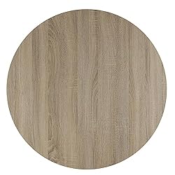 FINECASA Wooden Curved Leg Round Coffee