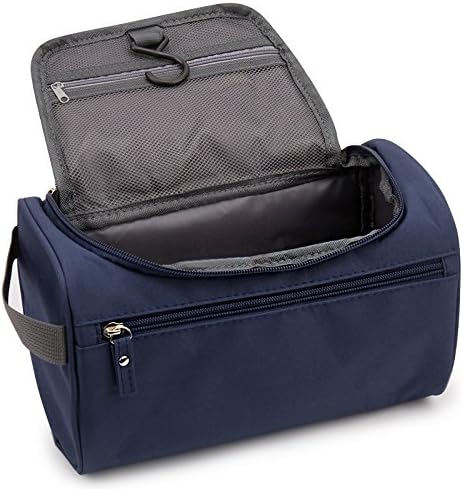 MLIIZYKKI Women Men Makeup Bag Travel Toiletry Bag Cosmetic Makeup Pouch Toiletry Case Wash Organizer (Blue)
