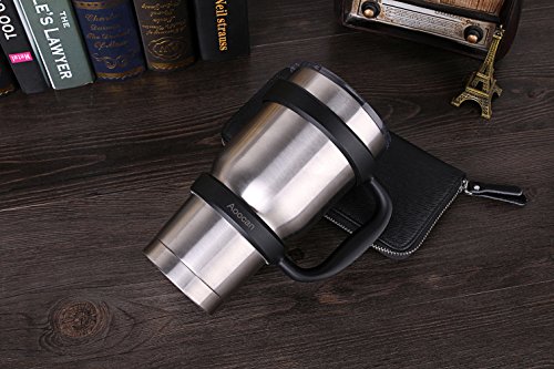 Aoocan Handle for Yeti Rambler 30 oz Tumblers, Rtic, Sic Cup Ozark Trail and more Tumbler mug (Black) - Thumbnail 4