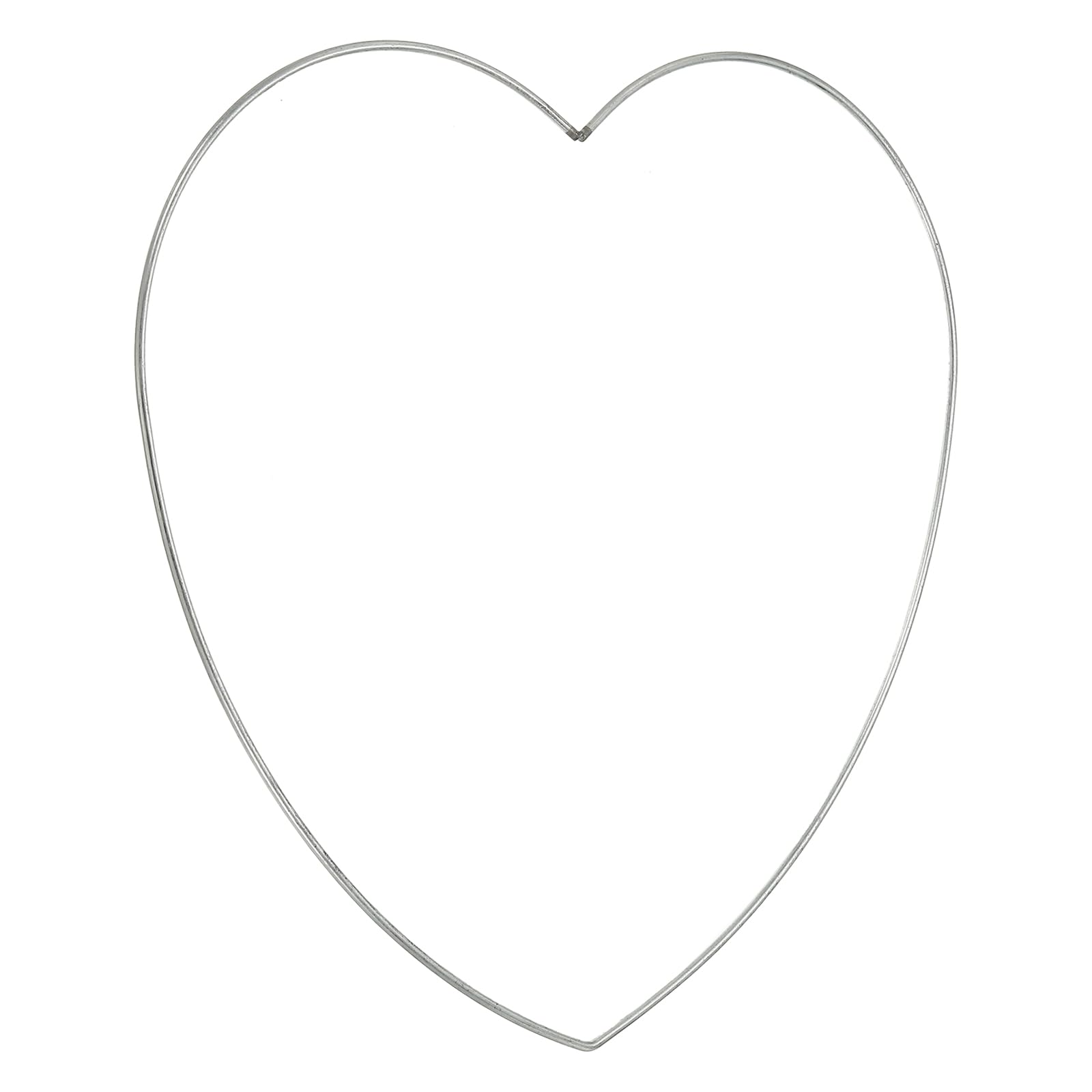 PATIKIL Dream Catcher Rings, Metal Heart Shape Macrame Wreath Floral Ring Hoop for Christmas Home Car DIY Craft Wedding Wall Hanging Decorations, Silver