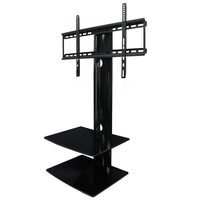 Swiveling TV Wall Mount with Two Shelves Amazon.co.uk Electronics