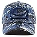 The Hat Depot Low Profile Tactical Operator with USA Flag Patch Buckle Cotton Cap (Blue Digi Camo)