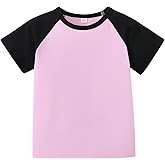 ZFZDRen 1-14Y Baby Baseball Tee Toddler Boys Girls Raglan T Shirt Kids Blouse Short Long Sleeve Casual Crew Neck Tops
