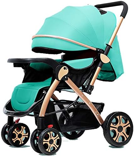 Amazon Co Jp Ly Yy 安定感 外出に便利である ベビーカー折りたたみベビーカーベビーカー座席 横たわっている赤ちゃん傘車 のベビーキャリッスの抗振動新生児のベビーカー0 3y 震動を減らす Color 09 ホーム キッチン