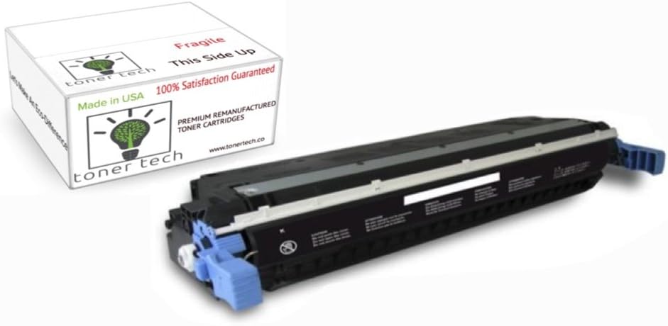 Toner Tech-High Yield Remanufactured OEM Toner Cartridge (C9730) Replacement for HP 645A/ HP 5500 Black (Black Only)