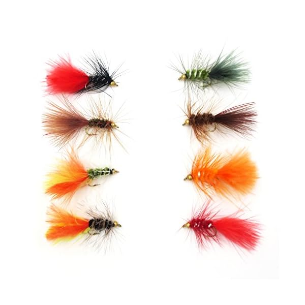 Flyafish-32pcs-Woll-Bug-Wet-Fly-Lure-with-Copper-Beads