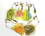 MELIP lures Fishing Hard Spinner Lure Spinnerbait Pike Bass 5 pac (16.3g/0.57oz)