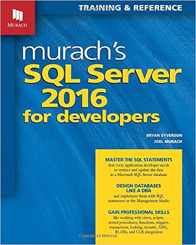 Download [PDF] Murach's SQL Server 2016 for Developers Free Online ...