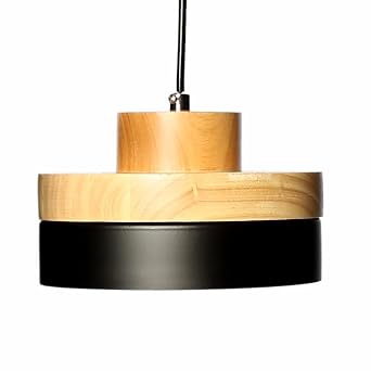 Pendelleuchte Wohnzimmer – Naturholz & Weiß, 1x E27, 90 Cm Kabel, Skandinavisches Design
