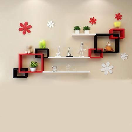 Estantes de pared de julio Estanterías de la Caja roja y Negra: Amazon.es: Hogar