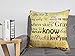 4TH Emotion You are My Sunshine Love Quotes Home Decorative Vintage Throw Pillow Cover Cusion Case Cotton Linen 18 x 18 Inches