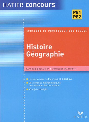 PrÃ©paration Ã  l'Ã©preuve d'histoire-gÃ©ographie du concours de professeur des Ã©coles by (Paperback)