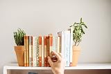 Suck UK Plant Pot Bookends | Quirky Decorative Bookends Set of 2 view 2