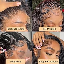 Deep Wave Lace Front Wigs Human Hair 13x4 HD