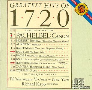 UPC 074643454421, Greatest Hits of 1720 / Kapp, Philharmonia Virtuosi