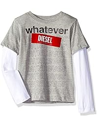 Diesel Little - Camiseta de manga larga para niño