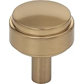 Jeffrey Alexander 1-1/8" Diameter Satin Bronze Hayworth Cabinet Knob