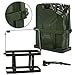 Clever Market Automotive Gas Tank Metal Jerry Can Fuel Steel Tank Holder Military Green NATO Army Solid Gasoline Tank 5 Gallon 20L