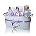 Spa Gift Baskets for Women Lavender - #1 mothers day gift set in essential oils for Relaxation -11 Pcs At Home Spa Kit - Holiday Beauty Gift Ideas, bubble Bath, Body lotion scrub, bath bomb salts
