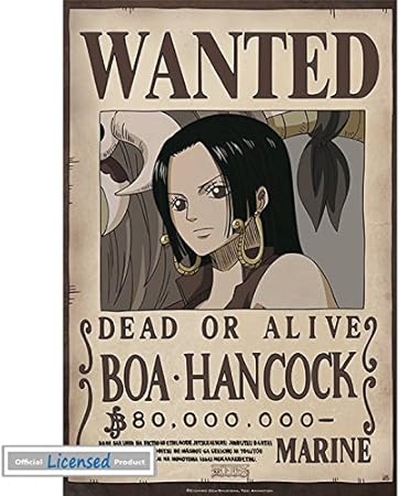 Amazon Com 1art1 One Piece Mini Poster Wanted Boa Hancock 20 X